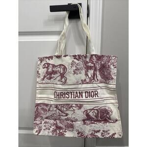GWP Red Dioriviera Canvas Tote Bag